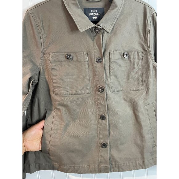 Toad & Co Earthworks Huxley Utility Jacket Olive Green Size M - Picture 4 of 14